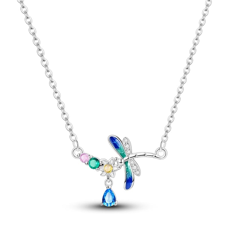 Mystical Dragonfly Crystal Necklace