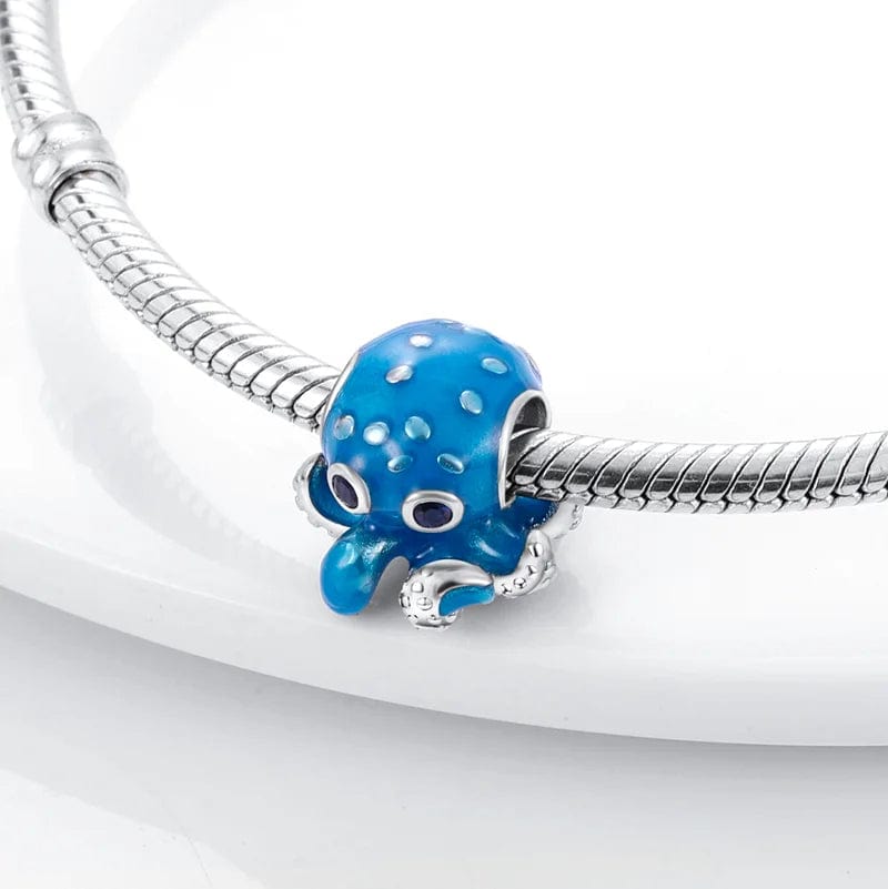 Ocean Blue Octopus Charm