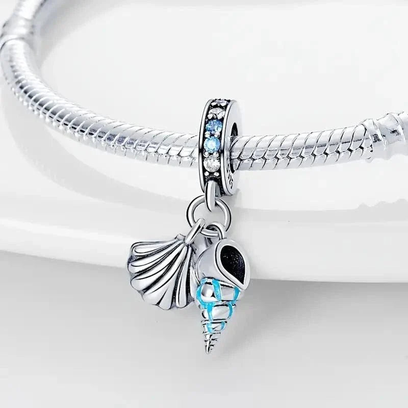 Ocean Conch Seashell Dangle Charm