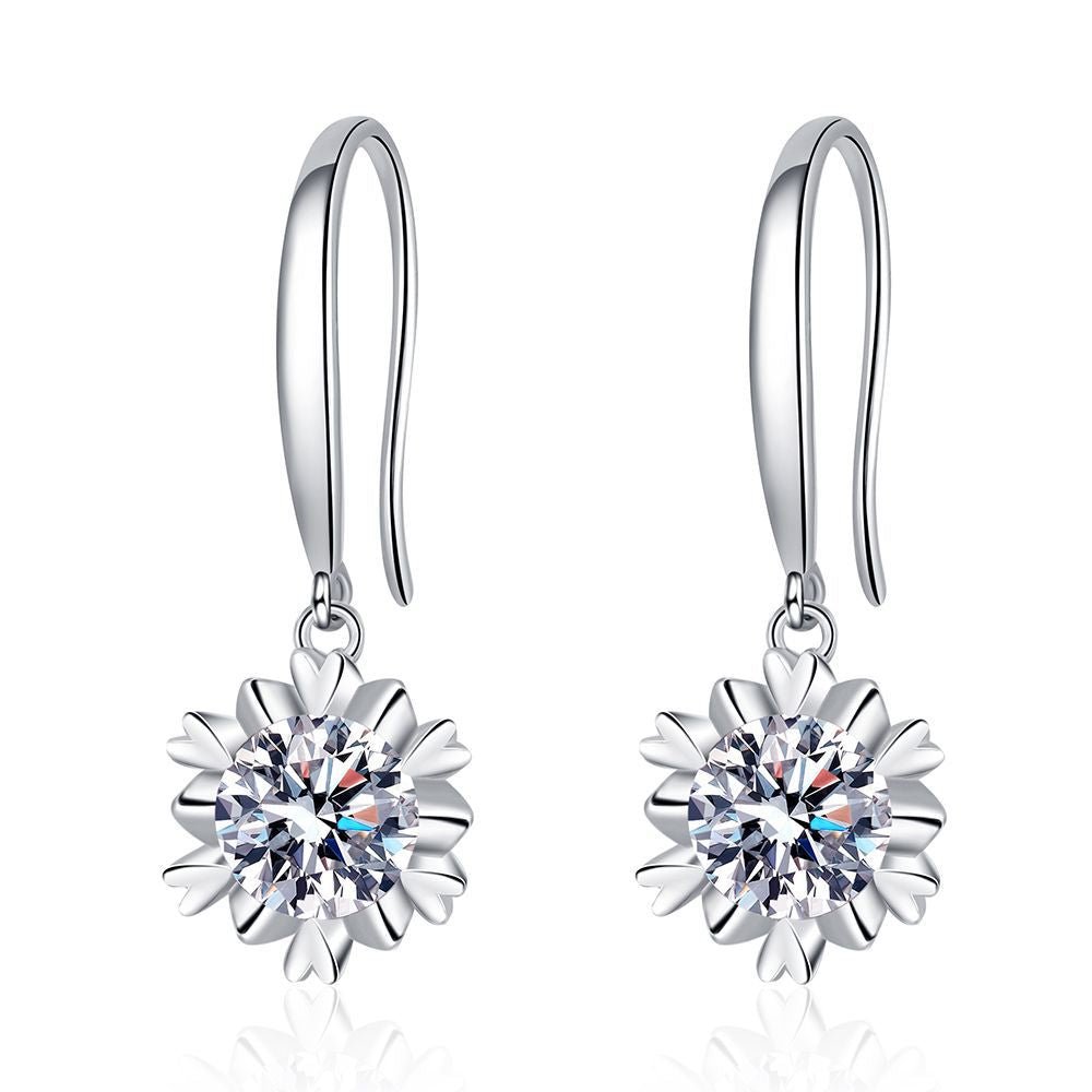 Béra&Co Bloom Drop Moissanite Earrings