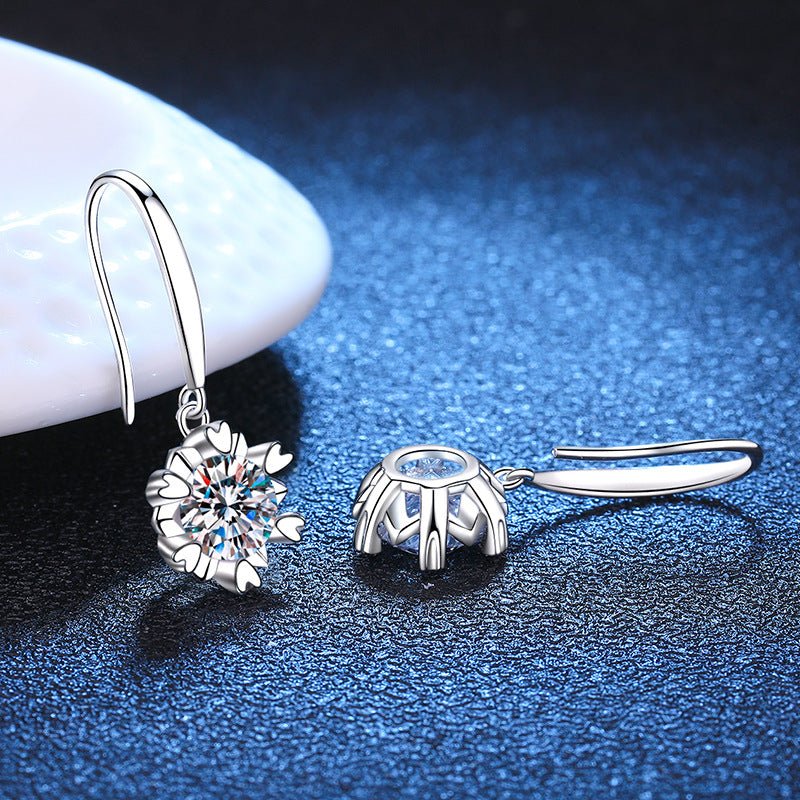 Béra&Co Bloom Drop Moissanite Earrings