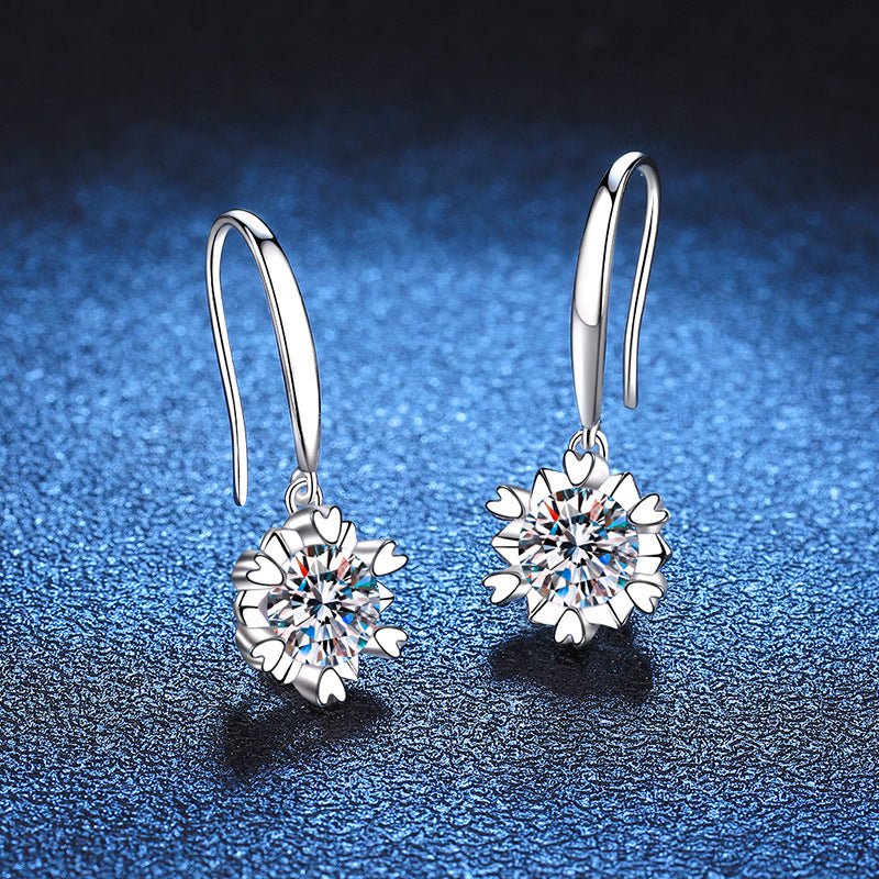 Béra&Co Bloom Drop Moissanite Earrings