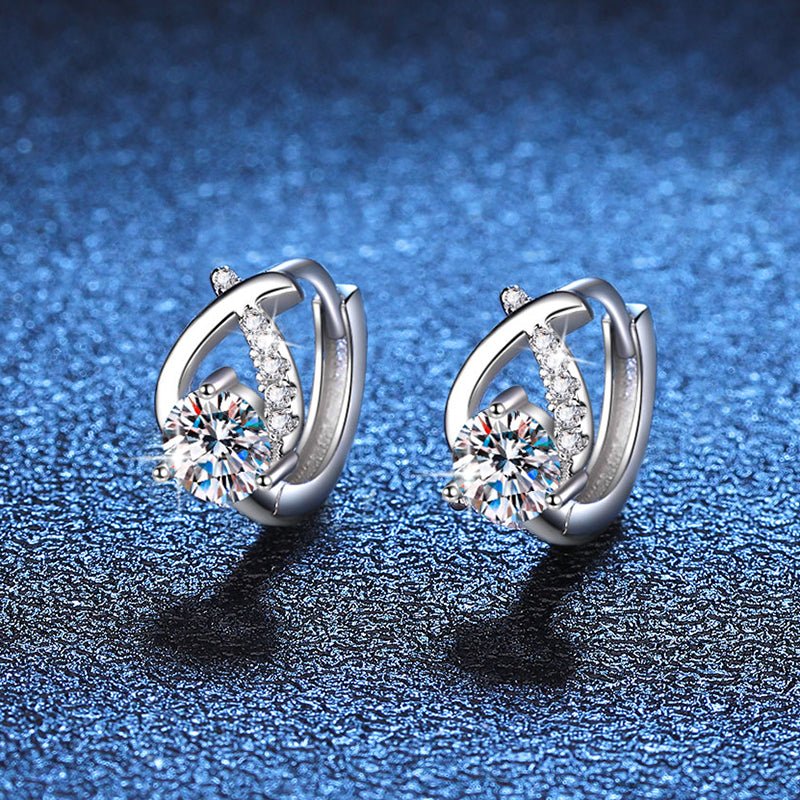 Béra&Co Celestial Loop Moissanite Earrings
