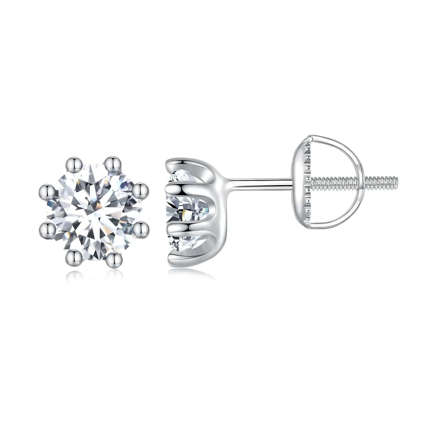 Béra&Co Classic Moissanite Stud Earrings