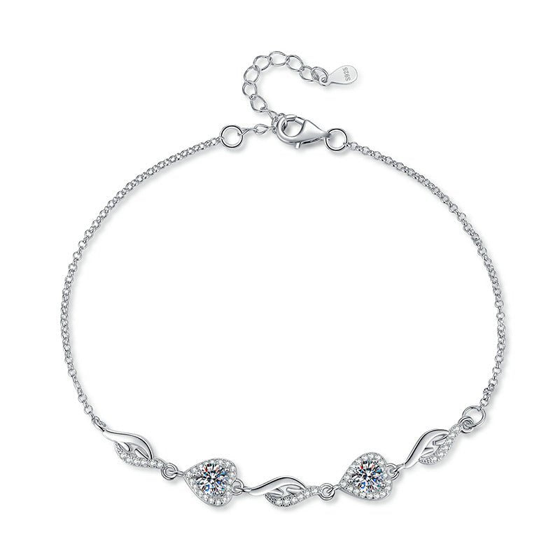 Béra&Co Eternal Hearts Moissanite Bracelet