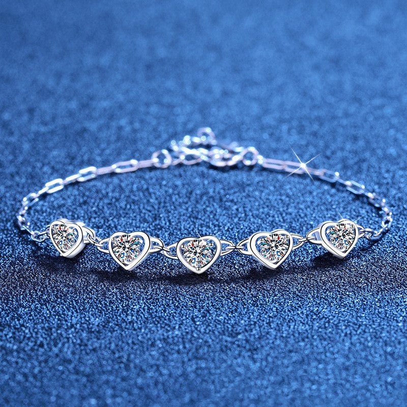 Béra&Co Loving Hearts Moissanite Bracelet