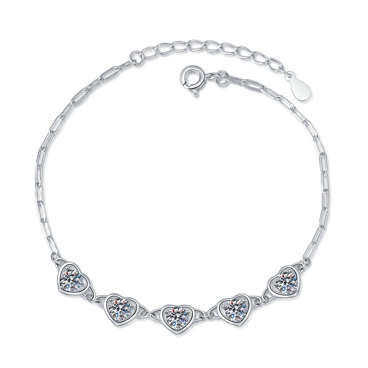 Béra&Co Loving Hearts Moissanite Bracelet
