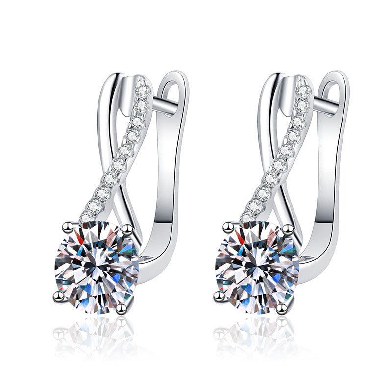 Béra&Co Radiant Twist Moissanite Drop Earrings