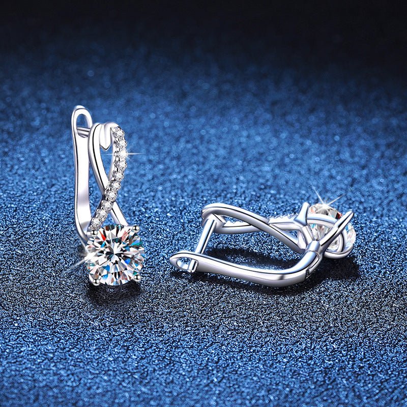 Béra&Co Radiant Twist Moissanite Drop Earrings