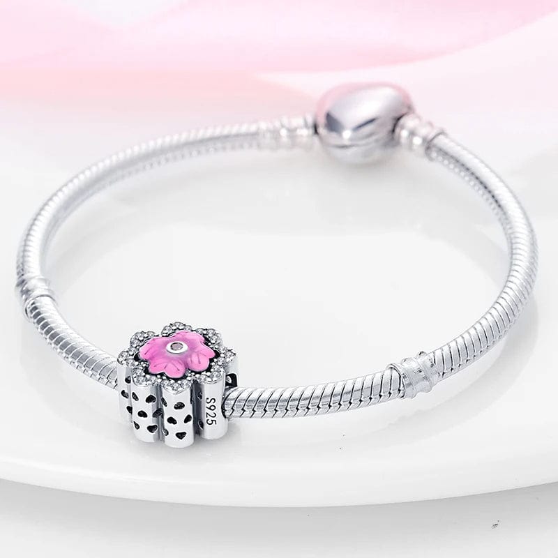 Pink Clover Charm