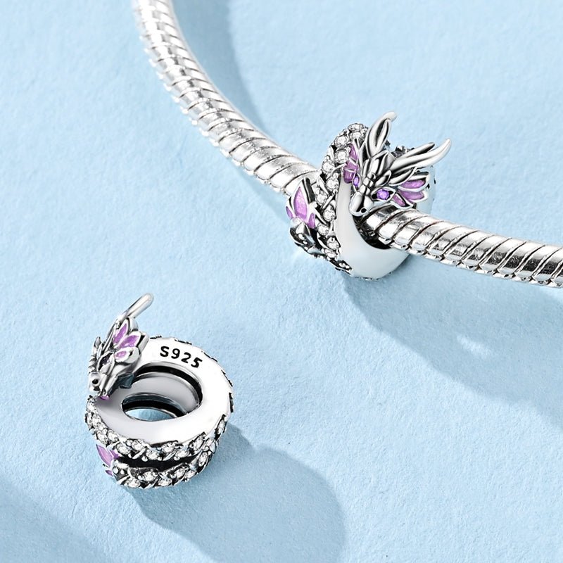 Purple Enchanted Dragon Charm