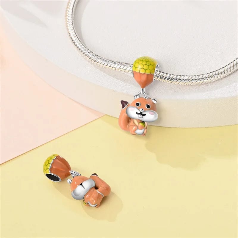 Red Squirrel Dangle Charm
