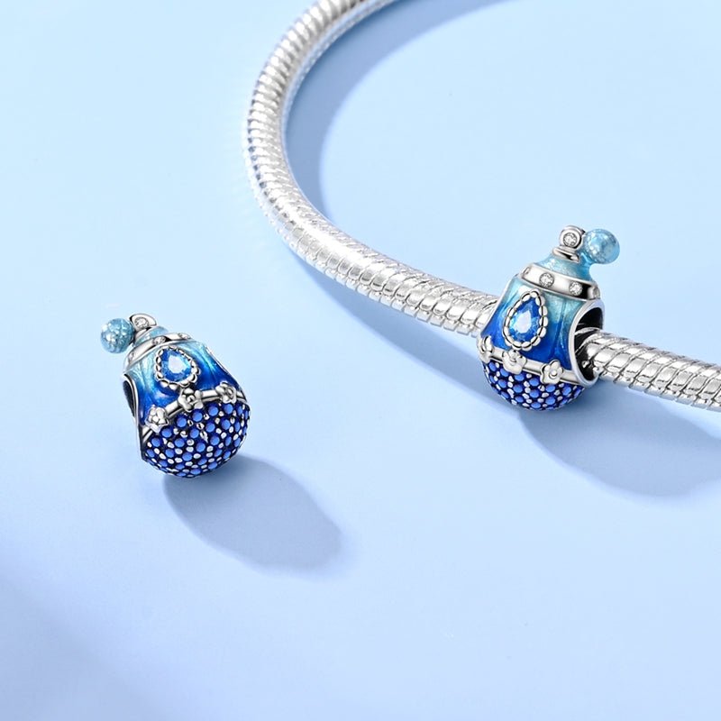 Royal Blue Gem Perfume Bottle Charm
