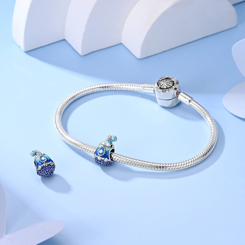 Royal Blue Gem Perfume Bottle Charm