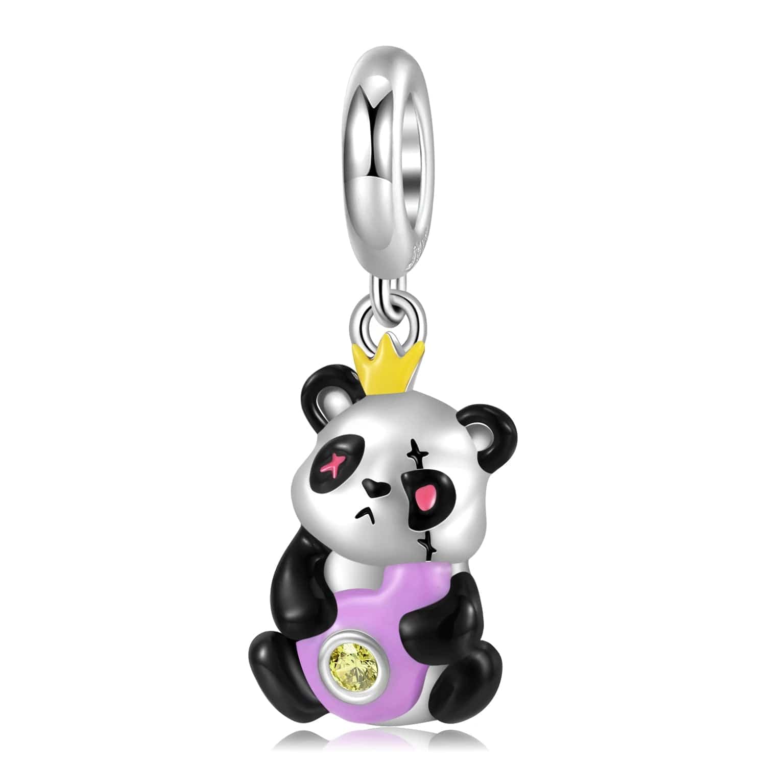 Royal Panda King Dangle Charm