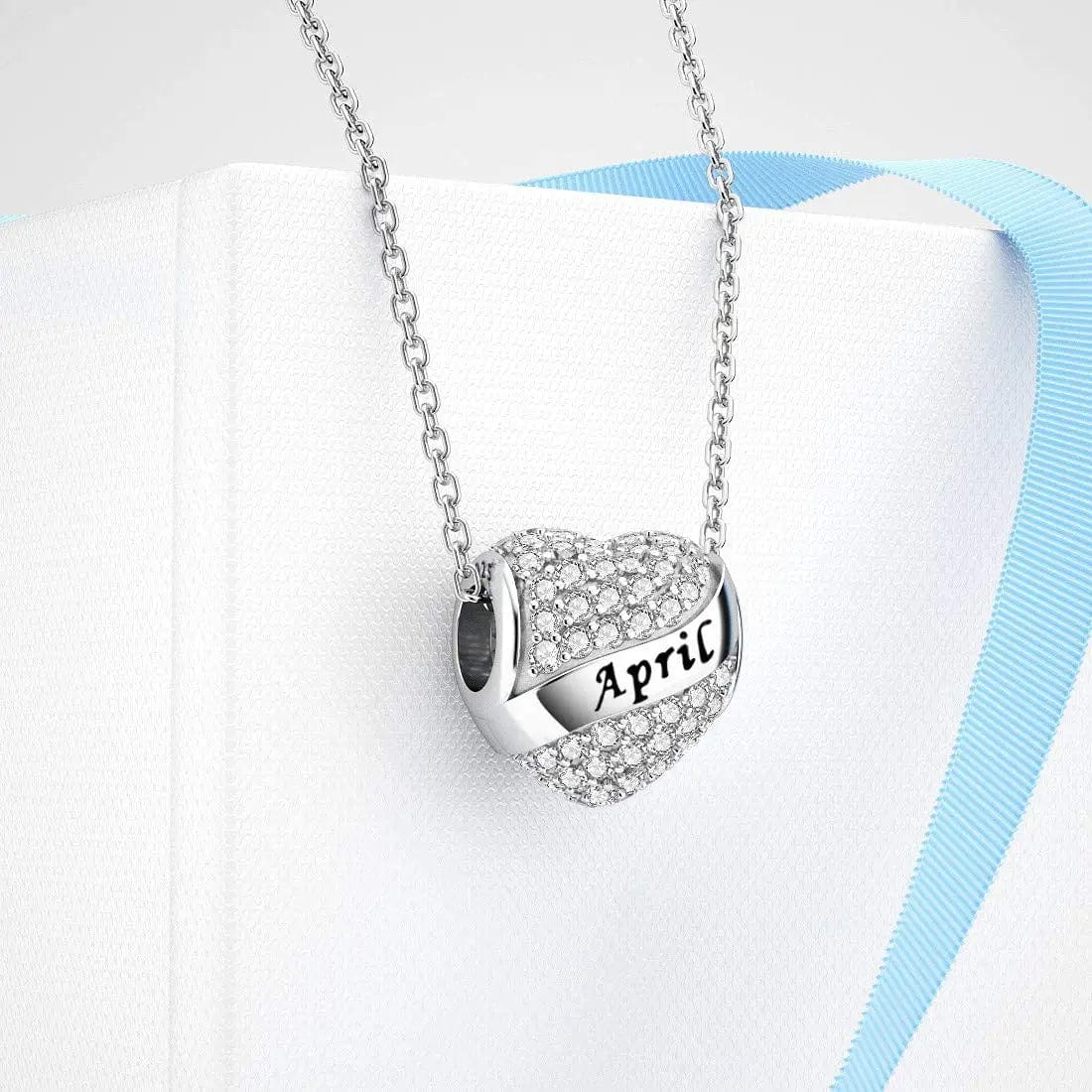 Sparkling Birthstone Heart Charms