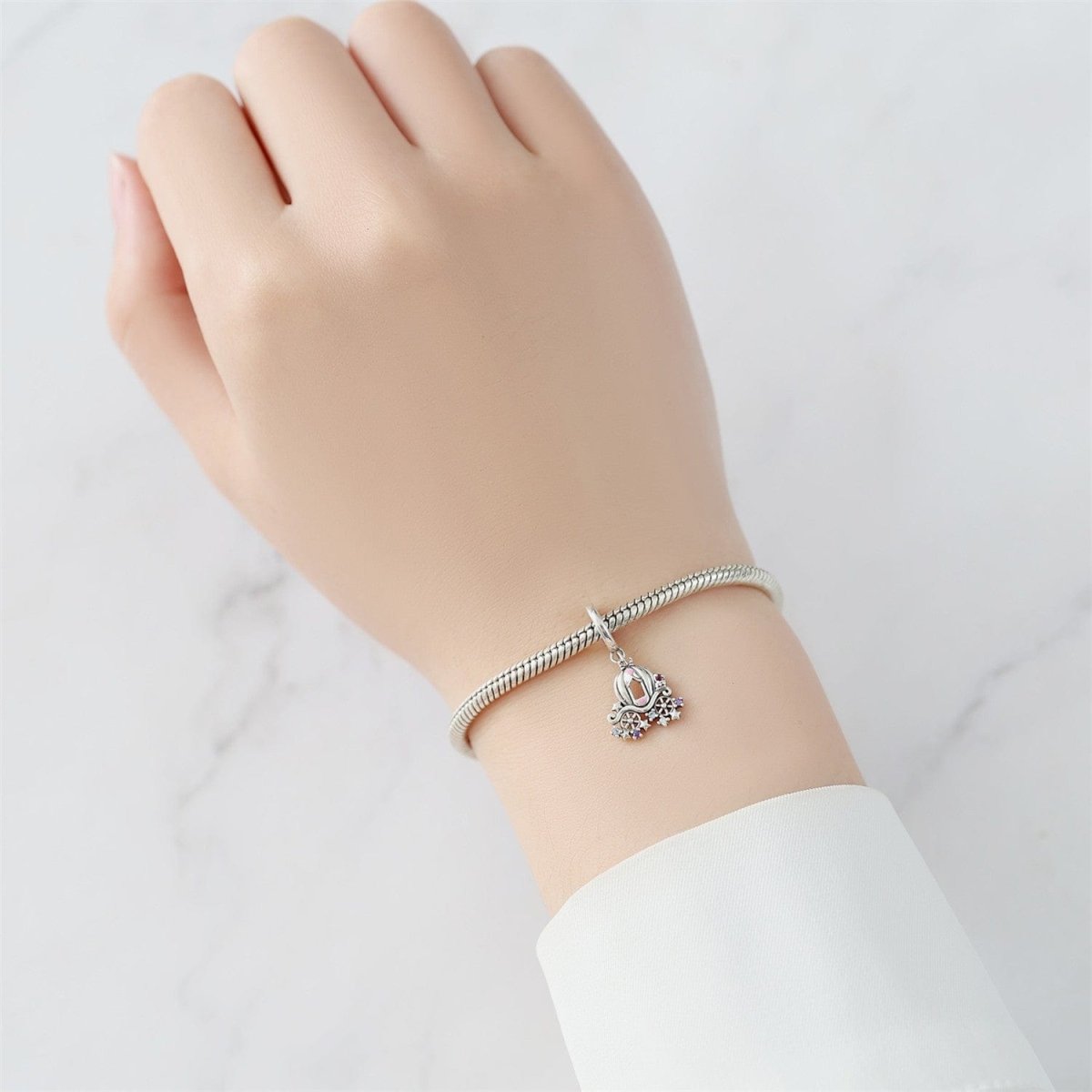 Sparkling Cinderella Carriage Charm