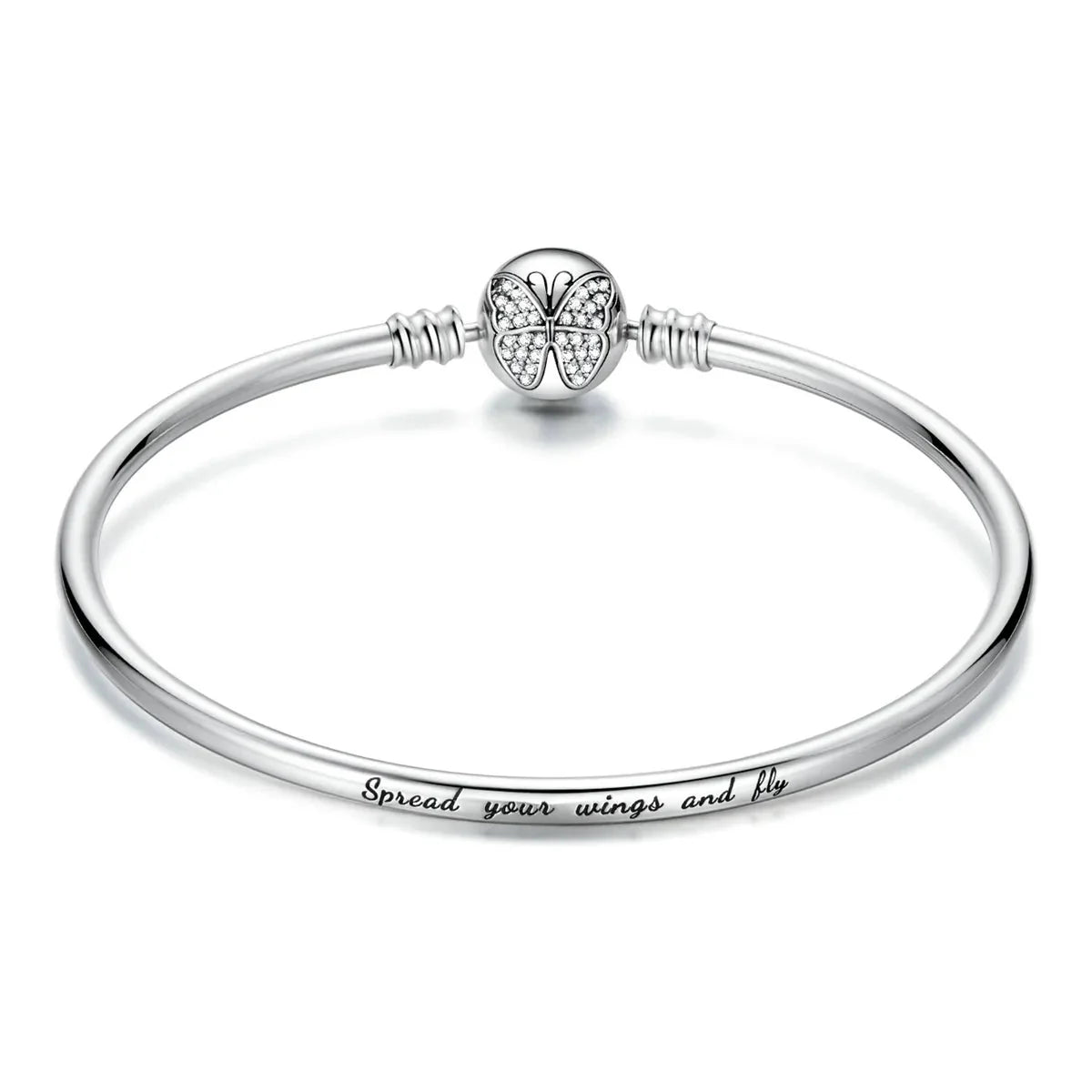 Sparkling Pavé Butterfly Bangle