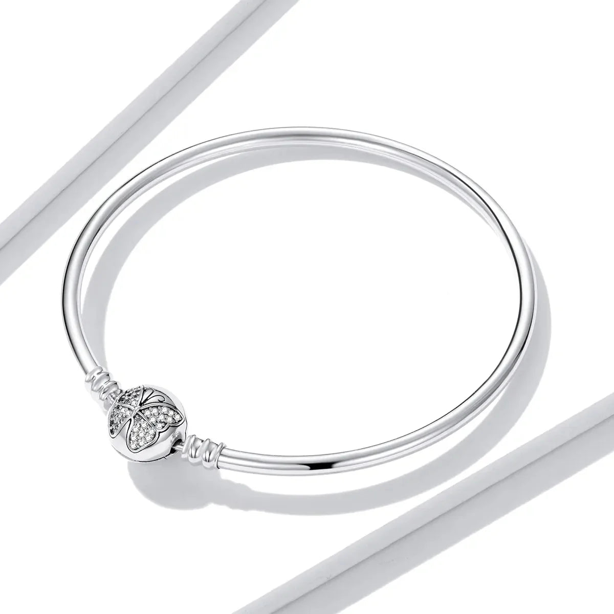 Sparkling Pavé Butterfly Bangle