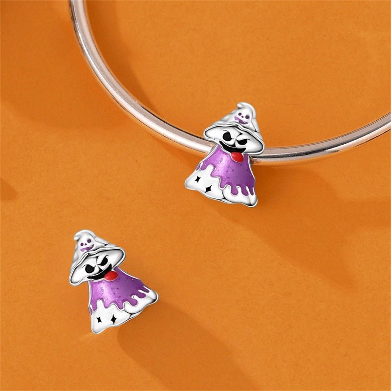 Spooky Purple Ghost Charm