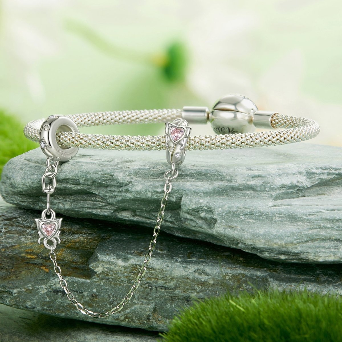 Spring Butterfly Safety Chain Charm