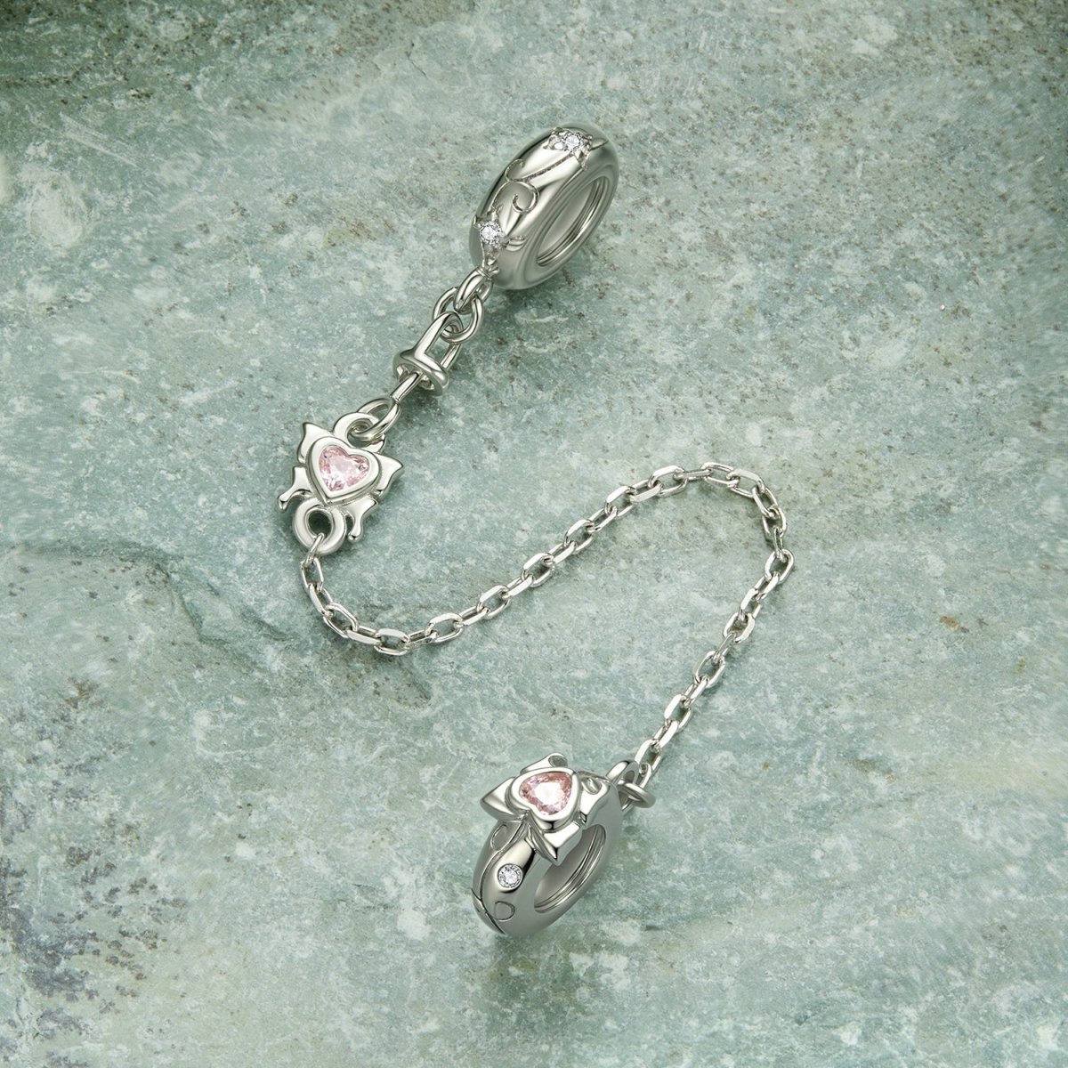 Spring Butterfly Safety Chain Charm