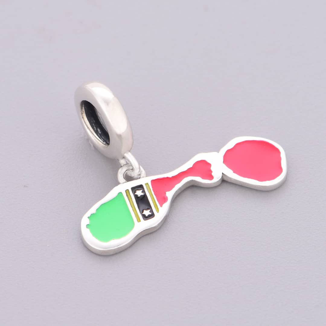St. Kitts and Nevis Map Dangle Charm