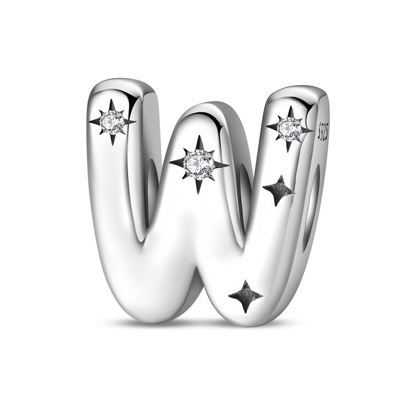 Starry Letter A~Z Alphabet Charm