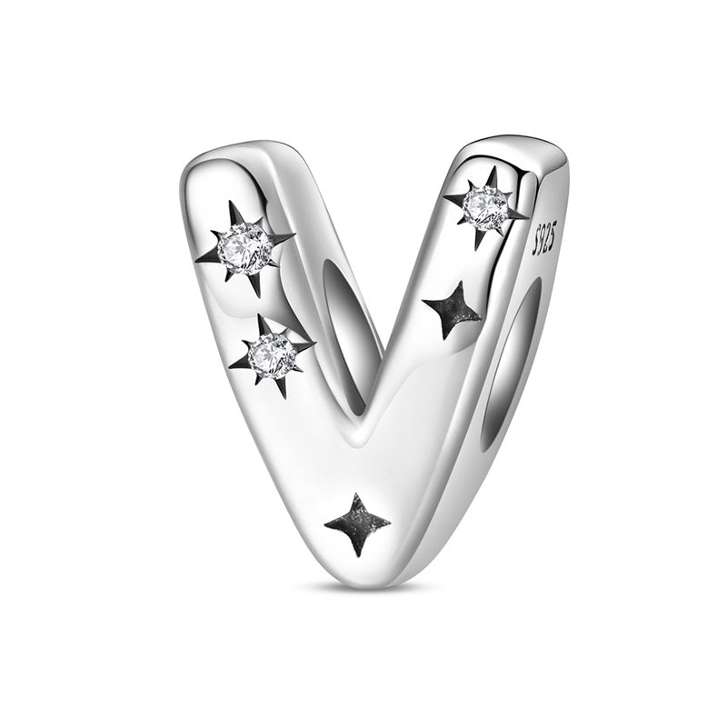 Starry Letter A~Z Alphabet Charm
