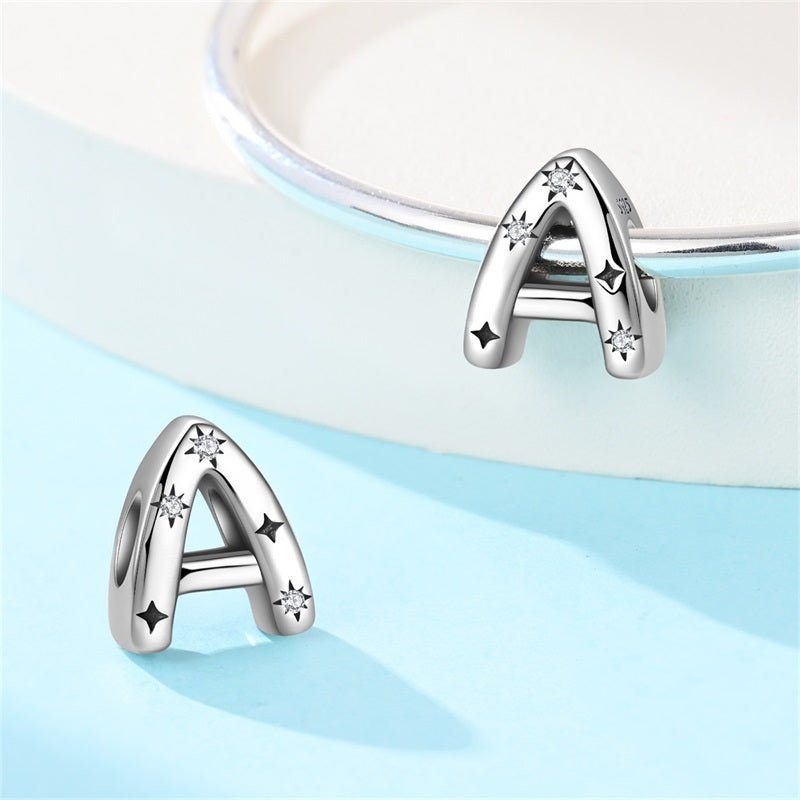 Starry Letter A~Z Alphabet Charm