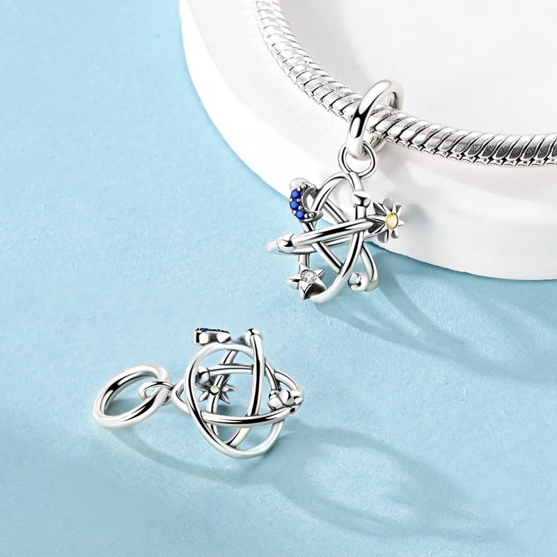 Sun, Moon & Star Orbit Dangle Charm