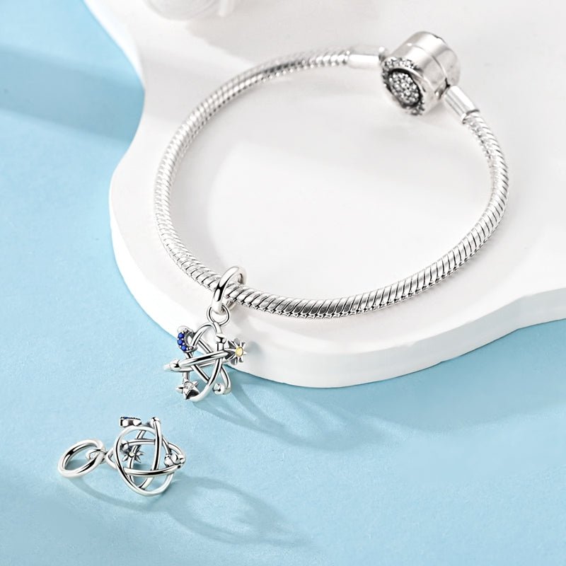 Sun, Moon & Star Orbit Dangle Charm