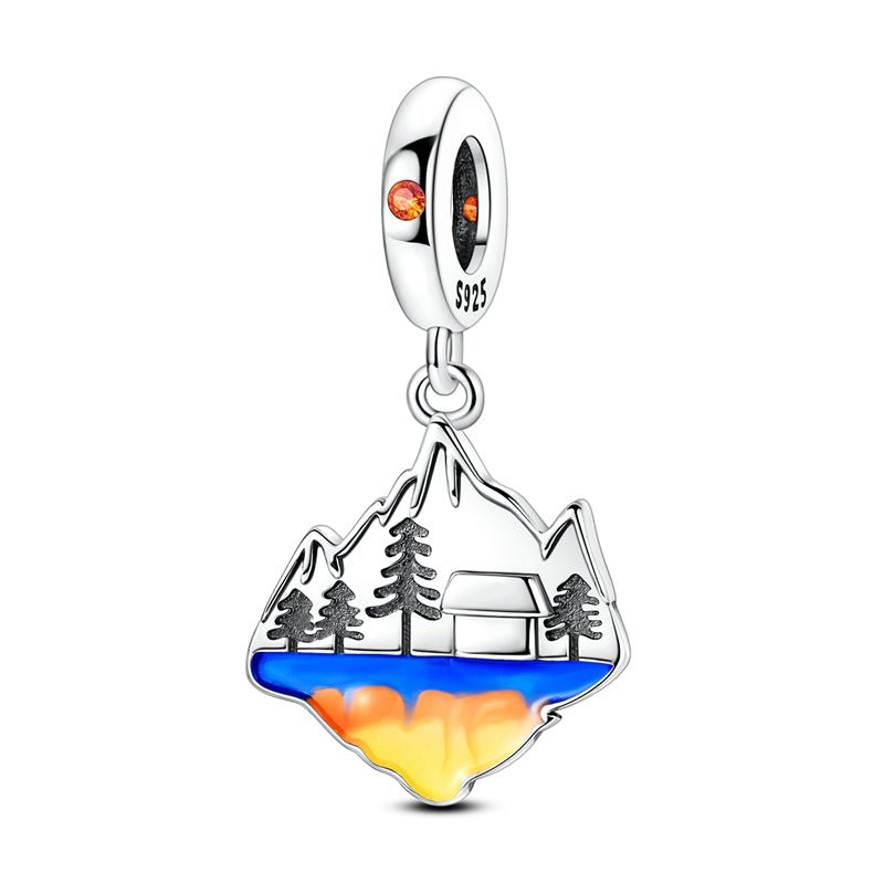 Sunset Mountain Faith Dangle Charm