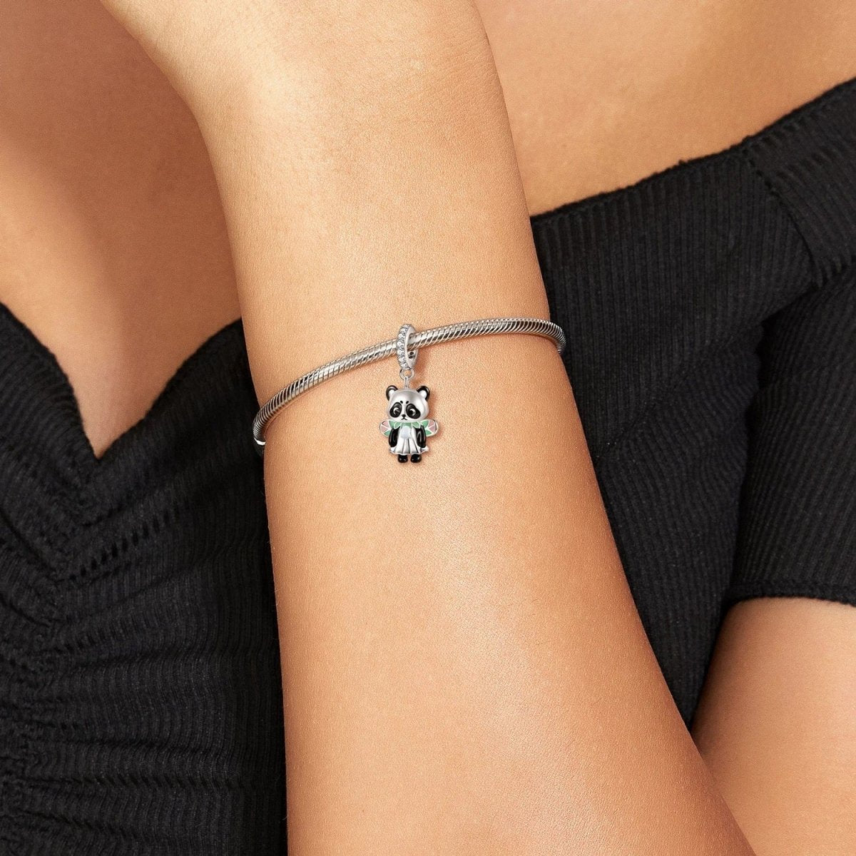 Sweet Panda Fairy Dangle Charm