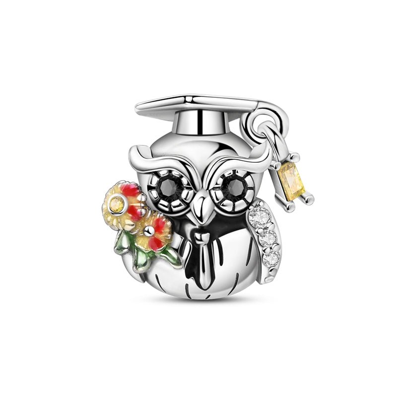 Wise Owl Graduation Charm