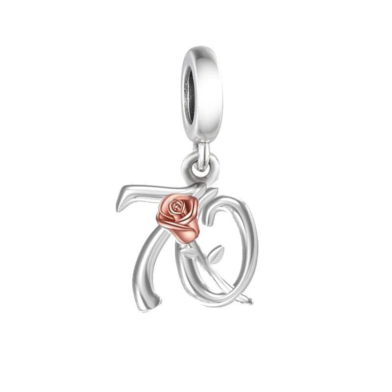 70th Celebration Dangle Charm