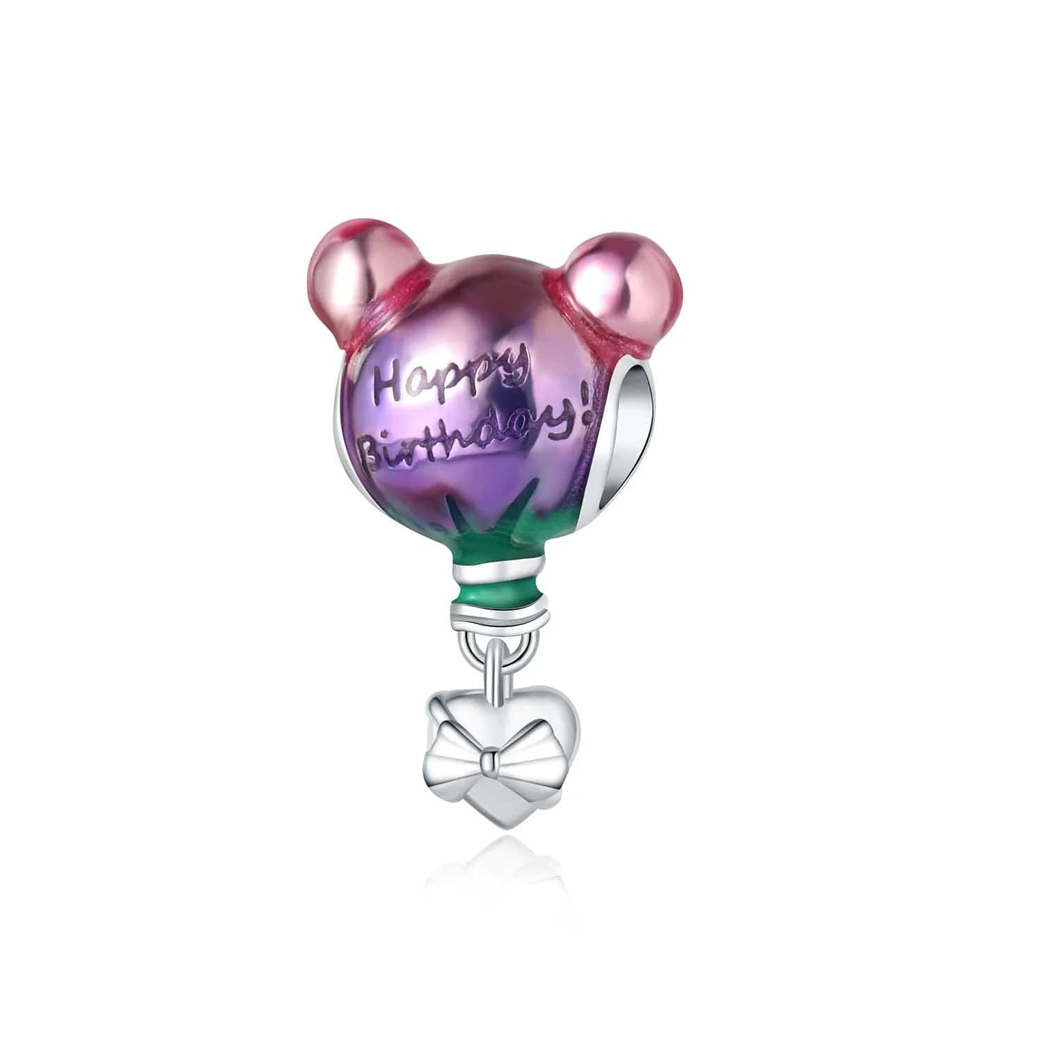 Happy Birthday Hot Air Balloon Charm