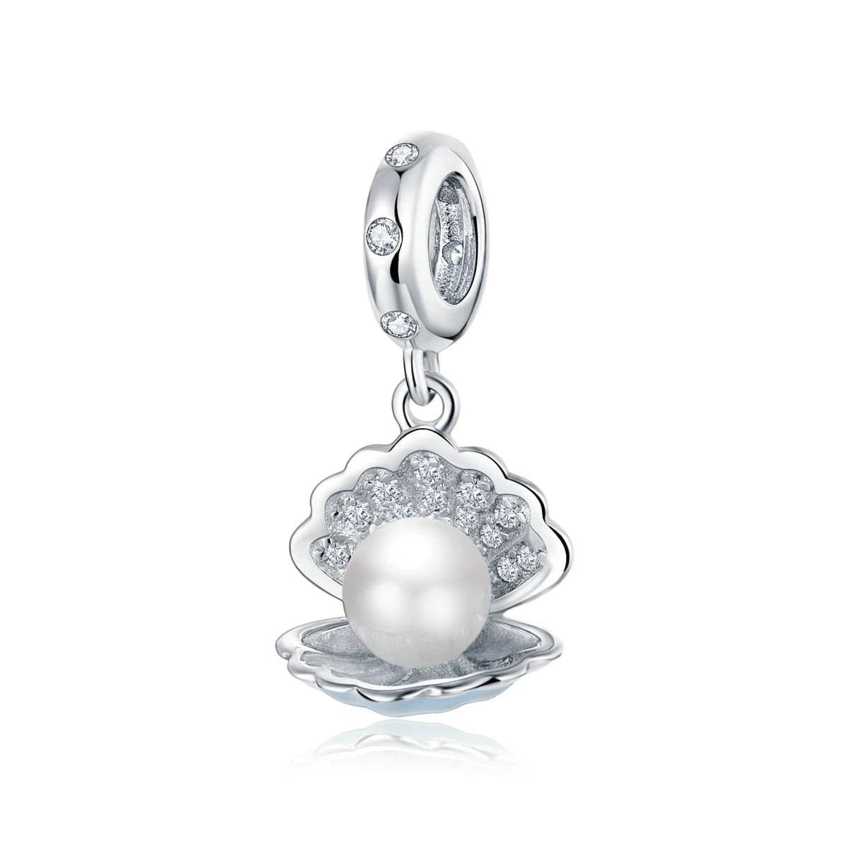 Sparkling Shell Mini Dangle Charm