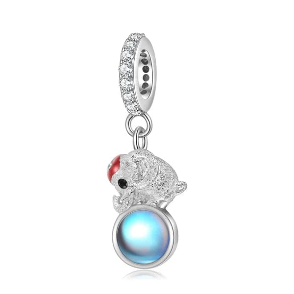 Turquoise-colored Elephant Mini Dangle Charm