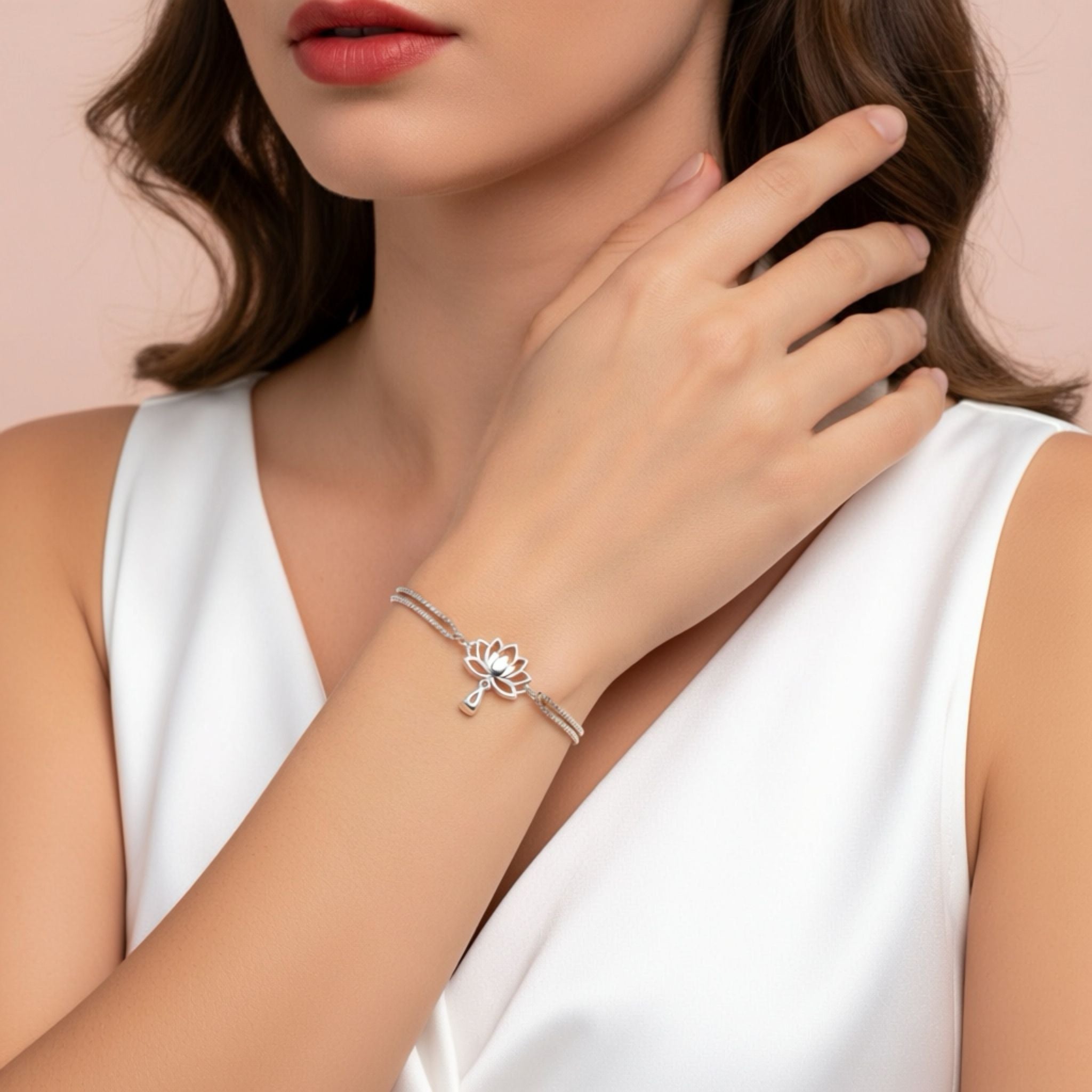 Radiant Lotus Bloom Bracelet
