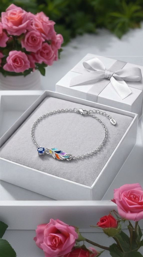 Colorful Feather Bracelet