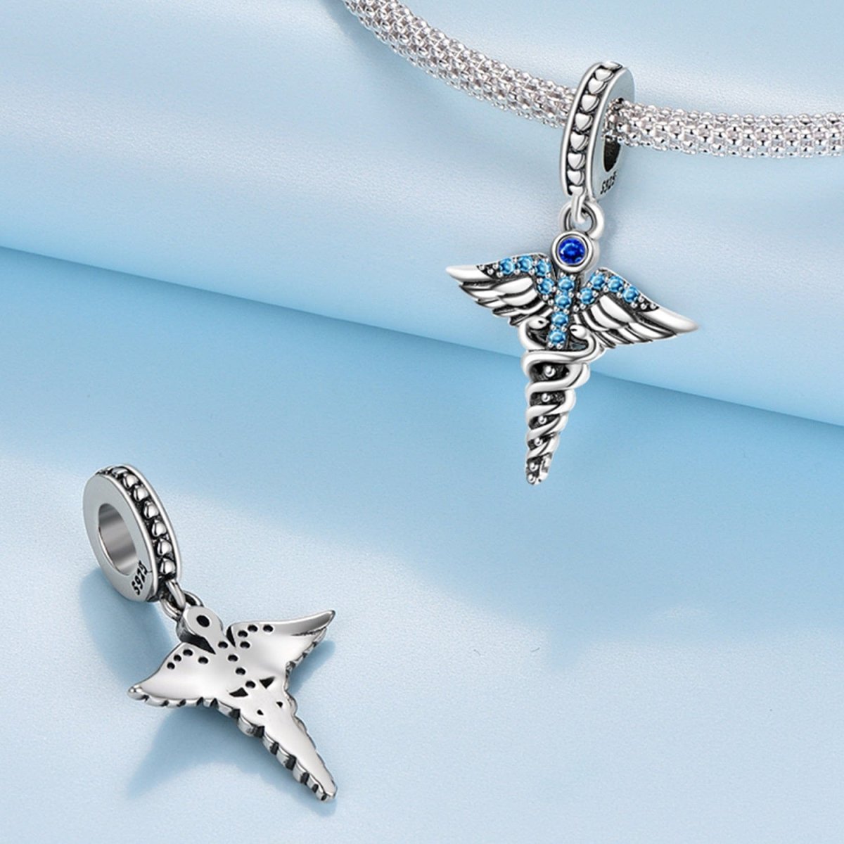 Angel Wings of Healing Dangle Charm