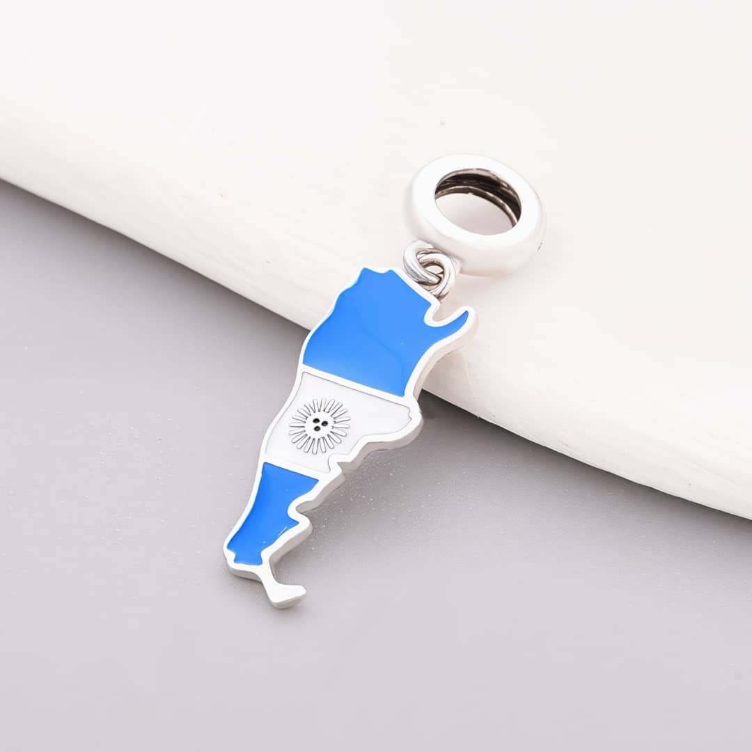 Argentina Map Dangle Charm