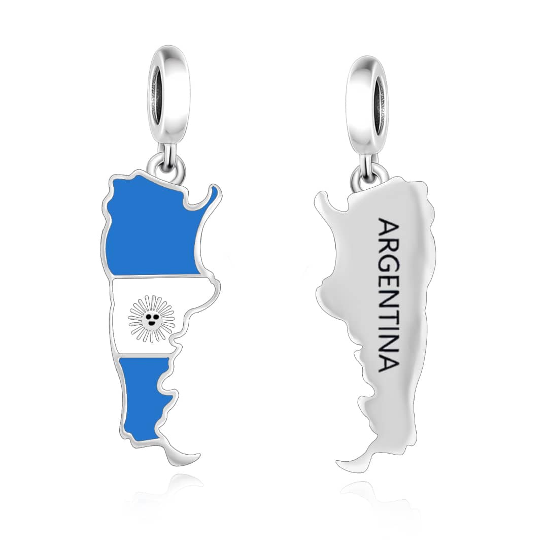 Argentina Map Dangle Charm