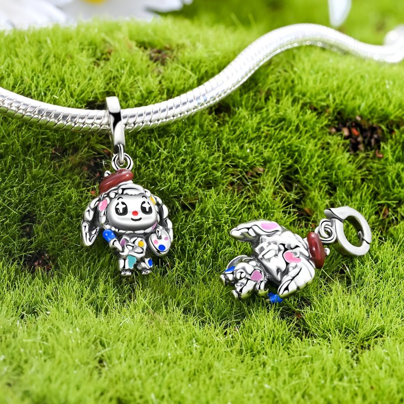 Artist Costume Girl Dangle Charm