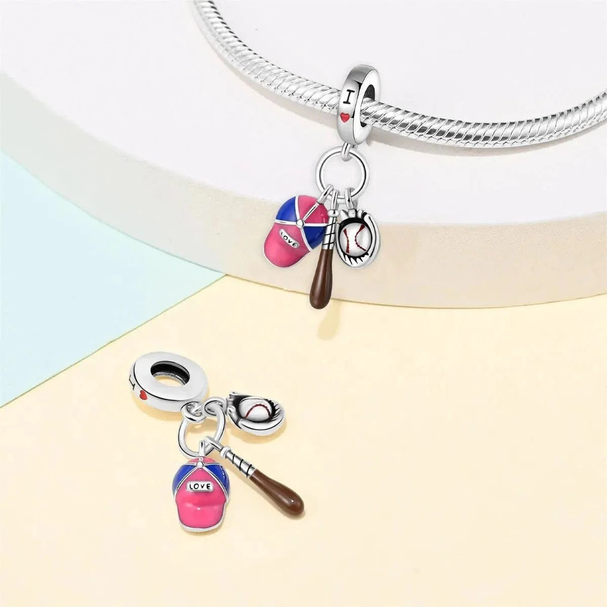 BaseBall Hat Dangle Charm