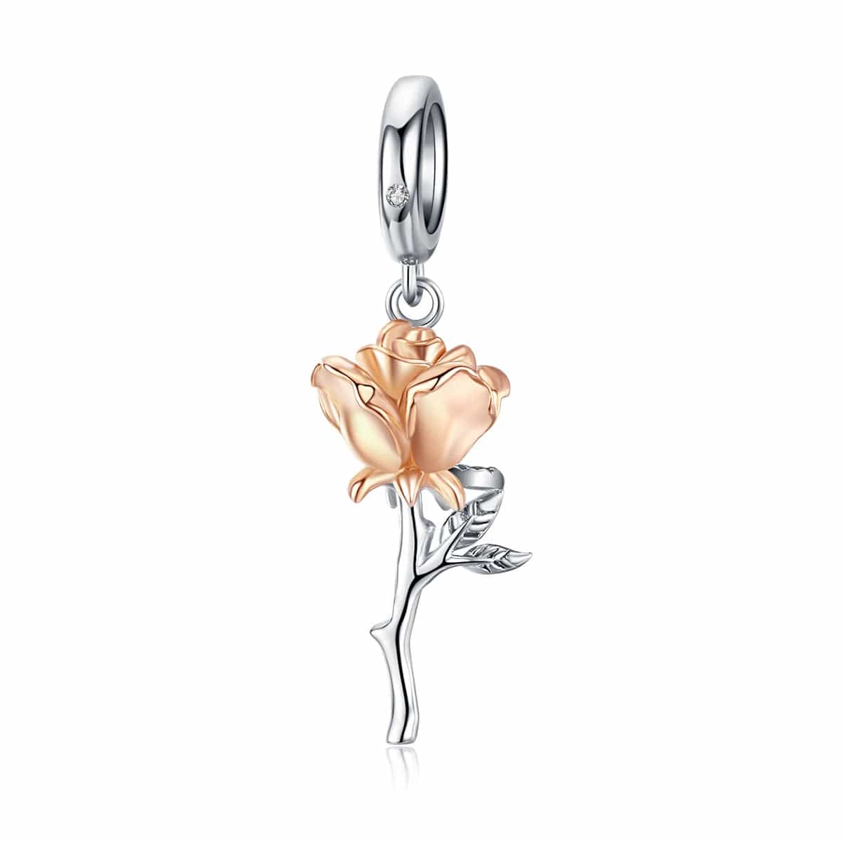Beauty and the Beast Rose Dangle Charm