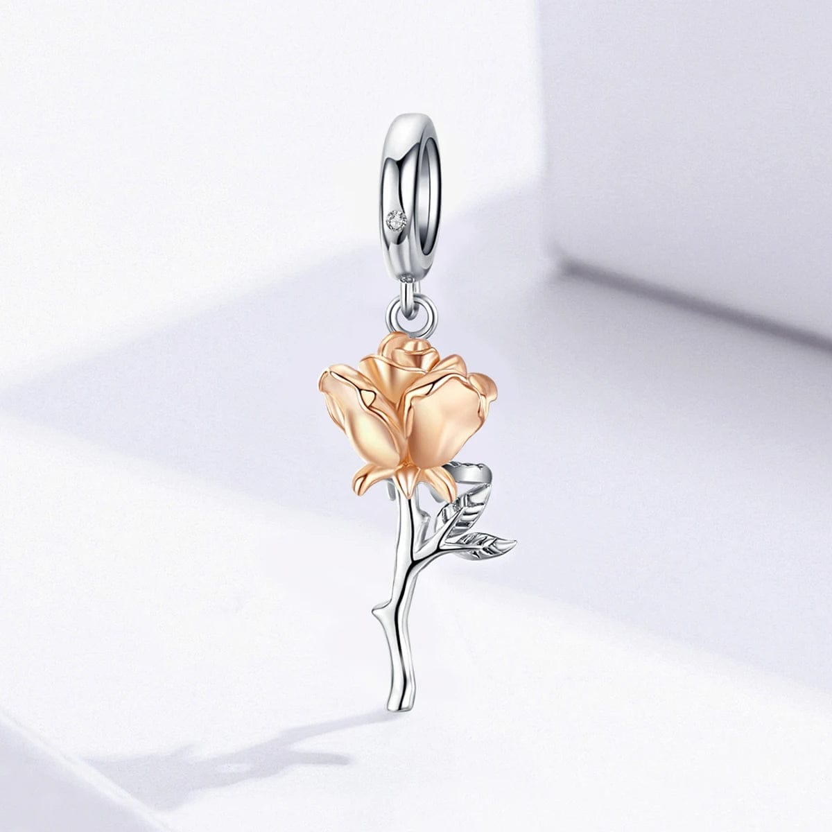 Beauty and the Beast Rose Dangle Charm