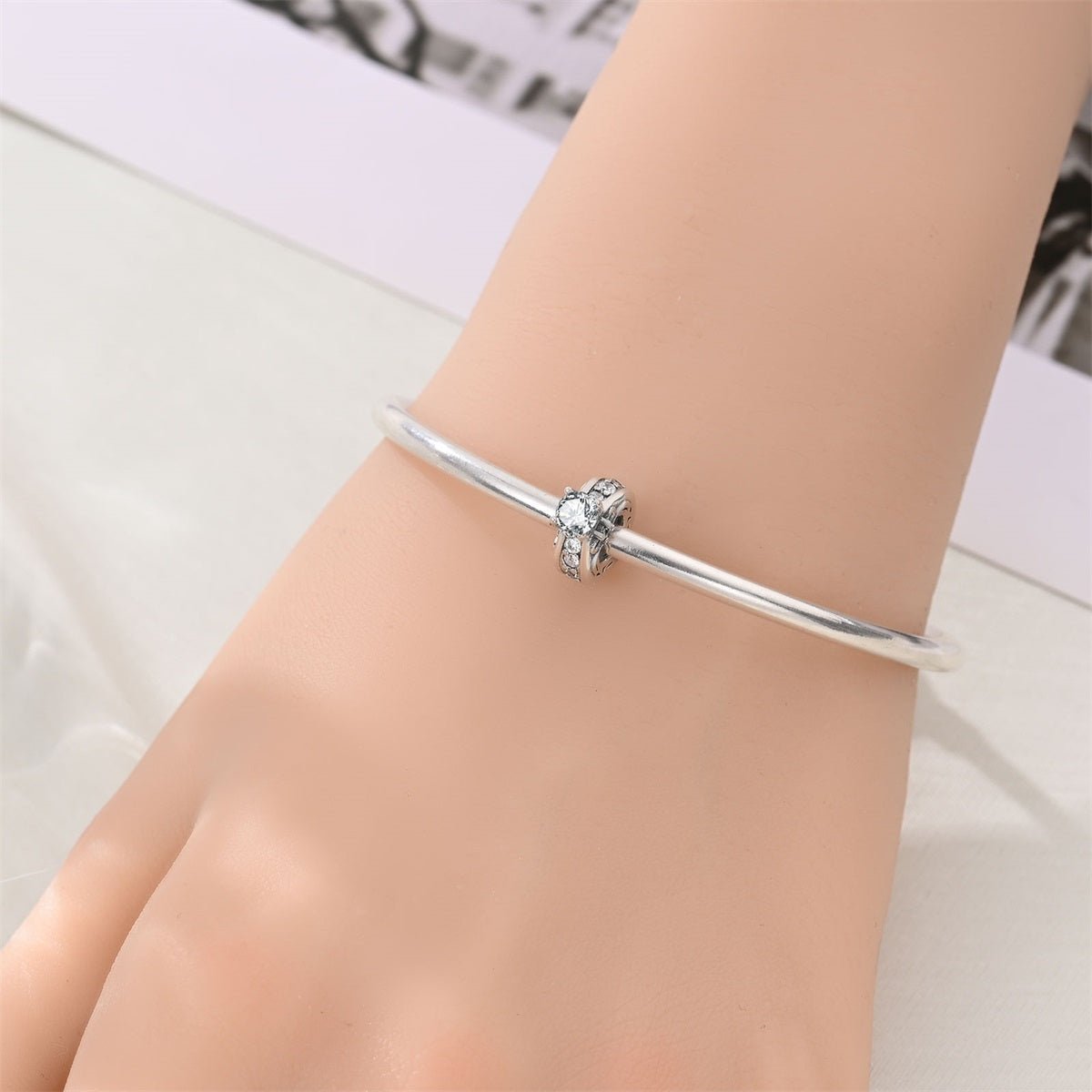 Brilliant Round Cut Solitaire Ring-Style Charm