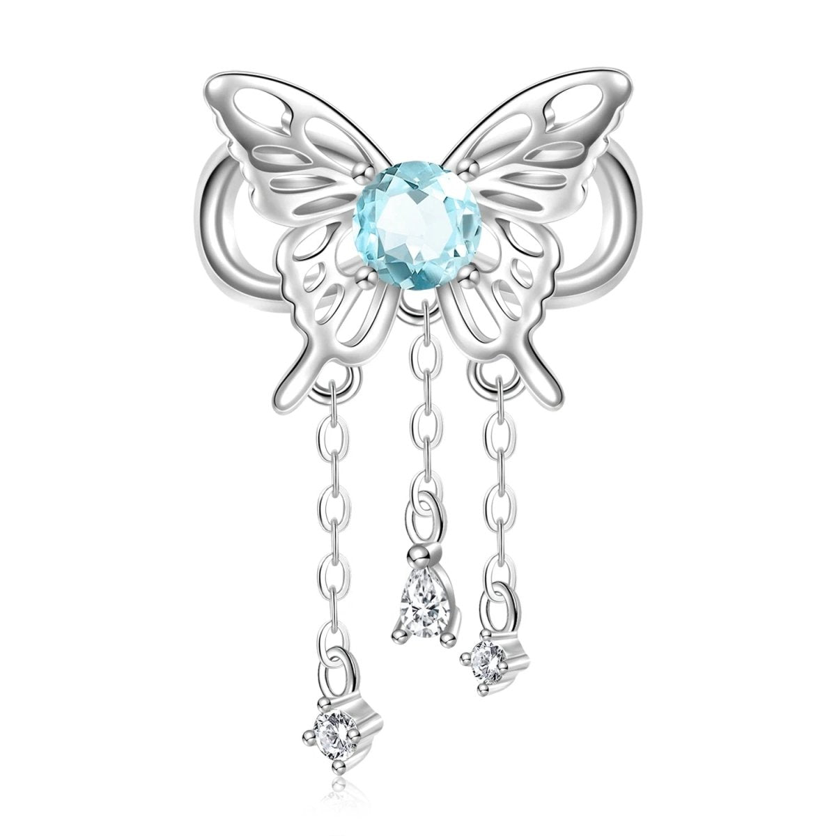 Butterfly Birthstone Dangle Charms